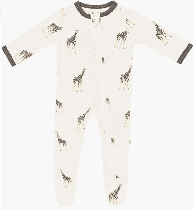Bamboo baby pajamas by Kyte Baby brand. 