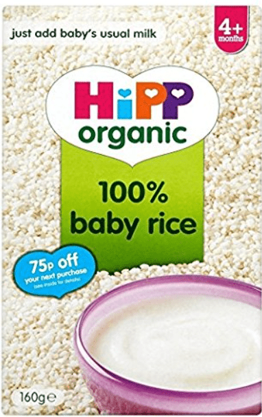 HiPP organic baby rice cereal