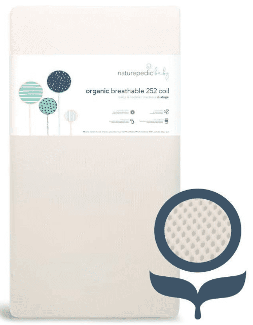 Naturepedic breathable organic crib mattress 