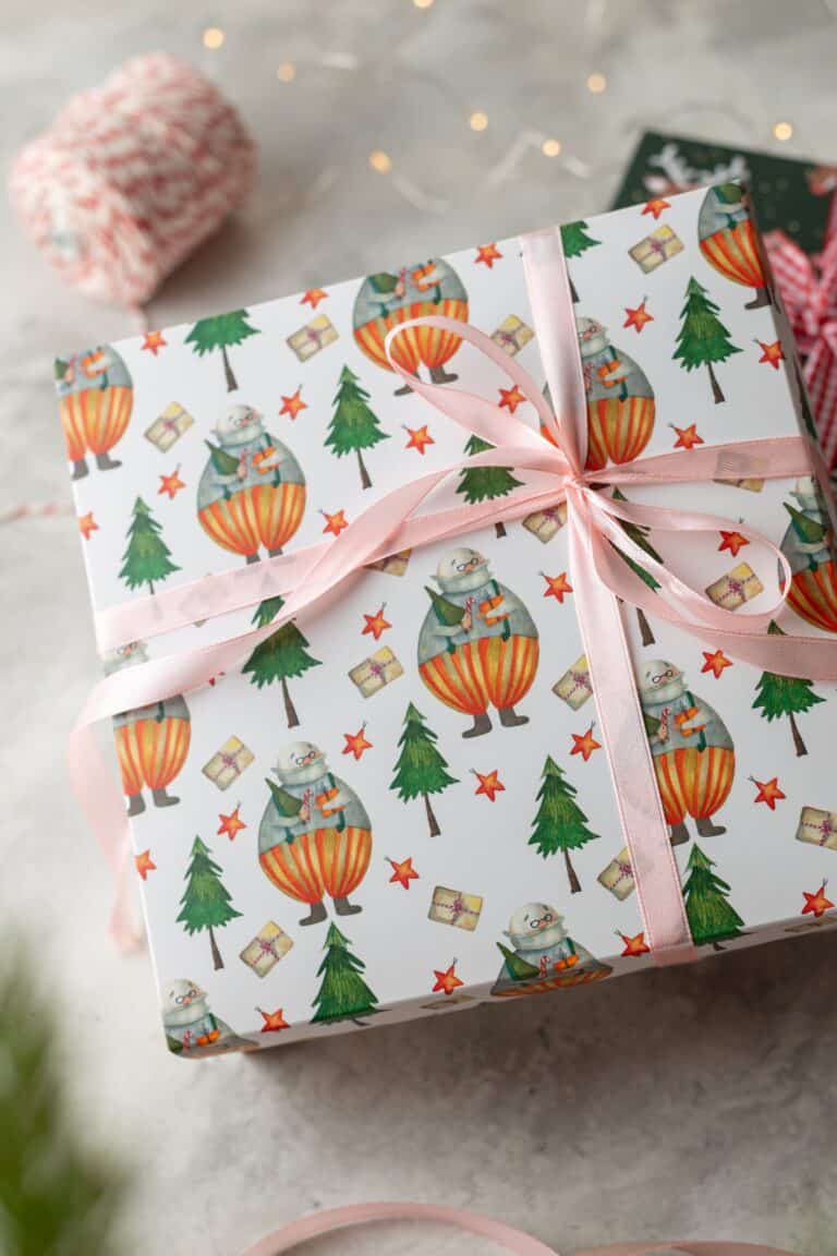 wrapped organic baby gift