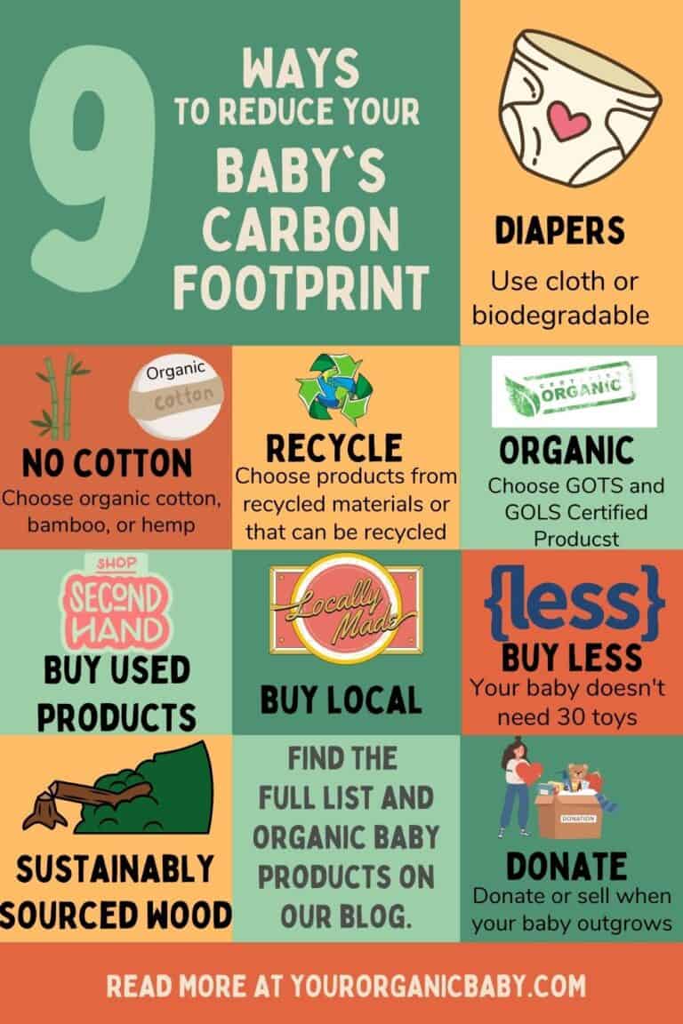 9 ways to reduce your baby's carbon footprint.